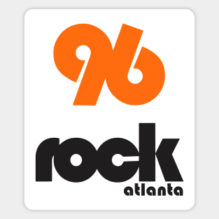 96 Rock Atlanta Hits Retro Defunct Radio Station Magnet